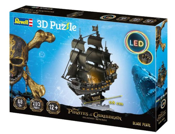 REV00155 - Puzzle 3D con LED - Perla nera - 1