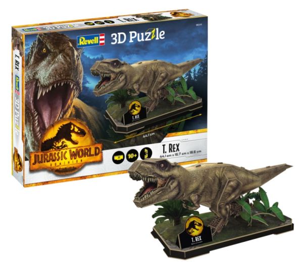 REV00241 - Puzzle 3D 50 pezzi T-Rex Jurassic World - 1