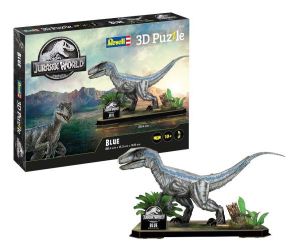 REV00247 - Puzzle 3D da 57 pezzi - JURASSIC WORLD - Blu - 1