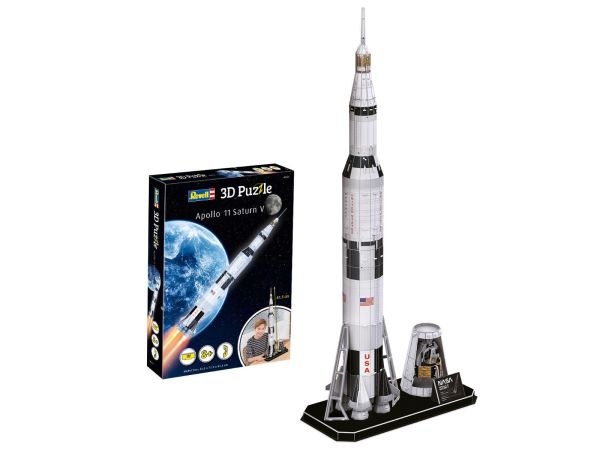 REV00250 - Układanka 3D 136 elementów APOLLO 11 Saturn V - 1