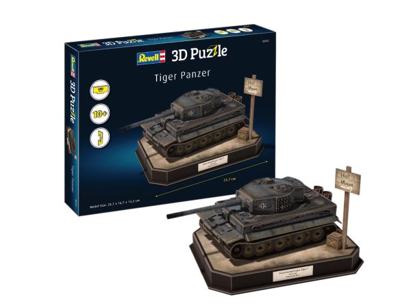 REV00252 - Puzzle 3D 200 pezzi Carro armato Panzer TIGER I - 1