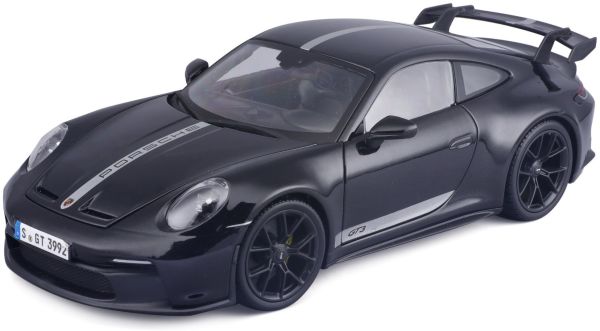 MST36458BKS - Porsche 911 GT3 del 2022, nera con strisce grigie - 1