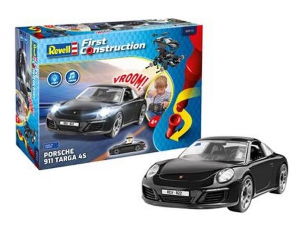 REV00913 - Modello da assemblare - PORSCHE 911 targa 4S con luci e suoni - 1