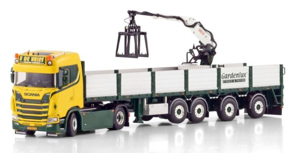 WSI01-4663 - SCANIA S Normal CS20N 4x2 con rimorchio a 4 assi con gru di scarico E.DE VRIES - 1