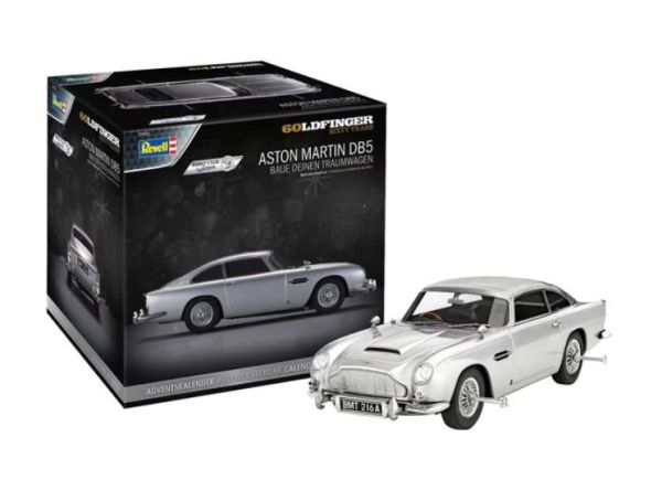 REV01055 - Calendario dell'Avvento - ASTON MARTIN DB5 - JAMES BOND 007 da assemblare e dipingere - 1