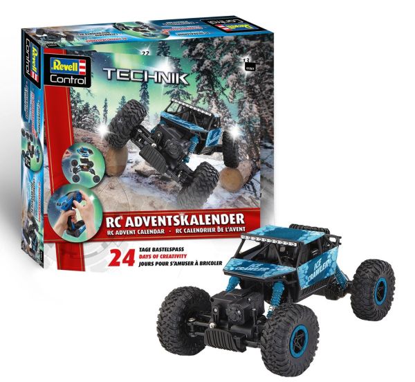 REV01061 - Calendario dell'avvento radiocomandato: Crawler, blu 2025 da assemblare - 1