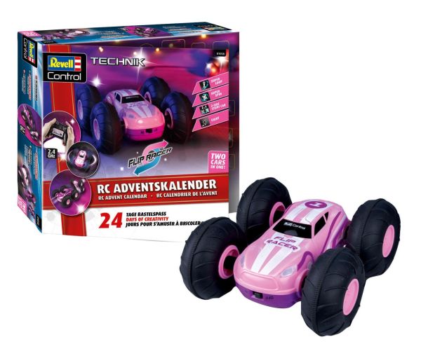 REV01058 - Calendario dell'avvento radiocomandato: Flip Racer, rosa da assemblare - 1