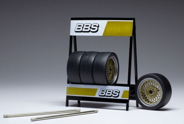 IXO18SET011W - Rastrelliera di 4 pneumatici BBS - 1