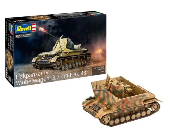 REV03363 - Carro armato FLAKPANZER IV - Furgone porta-mobili Flak 43 da 3,5 cm - 1
