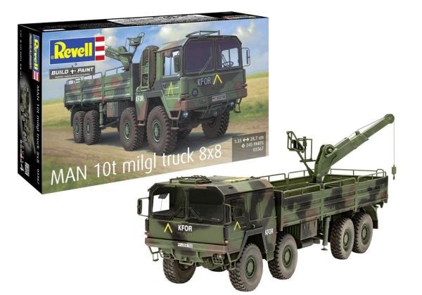 REV03367 - Camion MAN 10T Milgl 8x8 da assemblare e verniciare - 1