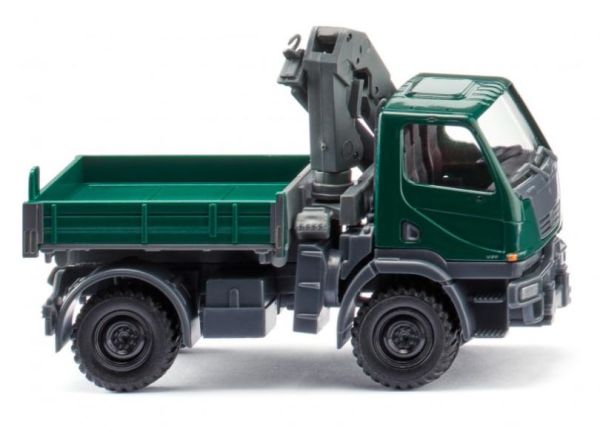 WIK036903 - Autocarro rigido UNIMOG U 20 4x2 con gru di carico, verde muschio - 1