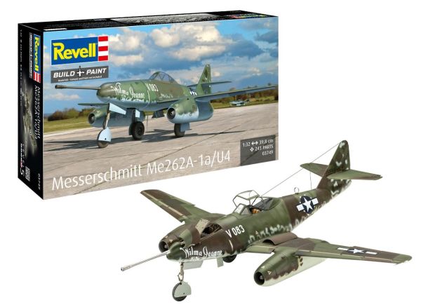 REV03749 - Aereo militare MESSERSCHMITT Me262A-1a/U4 da assemblare e verniciare. - 1