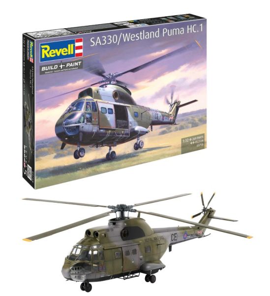 REV03758 - Elicottero militare WESTLAND Puma HC.1 SA 330 - montaggio e verniciatura richiesti - 1