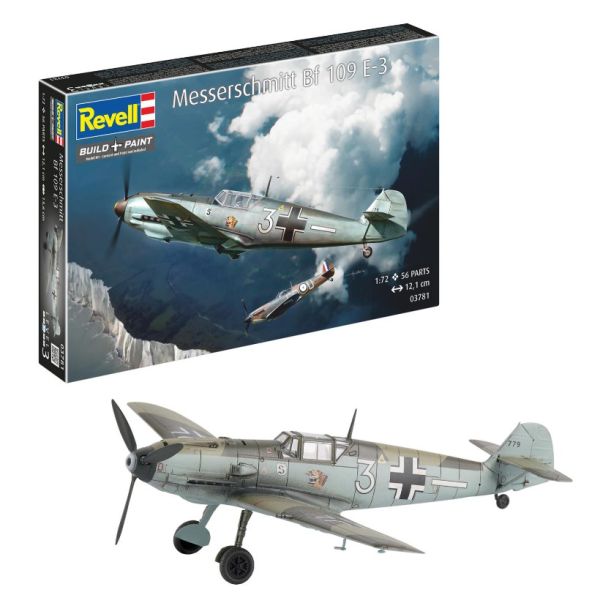 REV03781 - Aereo militare MESSERSCHMITT BF109E-3 da assemblare e verniciare. - 1