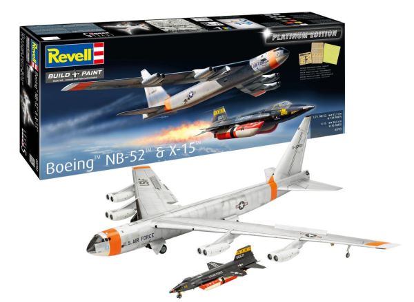 REV03793 - Aerei Boeing NB-52 e X-15 - Edizione Platinum - Kit di montaggio e verniciatura - 1