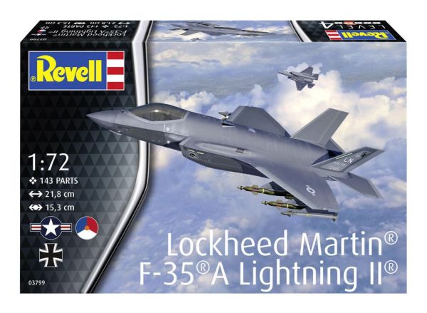 REV03799 - Aereo da combattimento LOCKHEED Martin F-35A Lightning II da assemblare e verniciare - 1