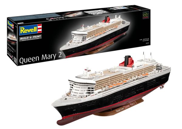 REV05223 - Imbarcazione Queen Mary 2 da assemblare e verniciare - 1