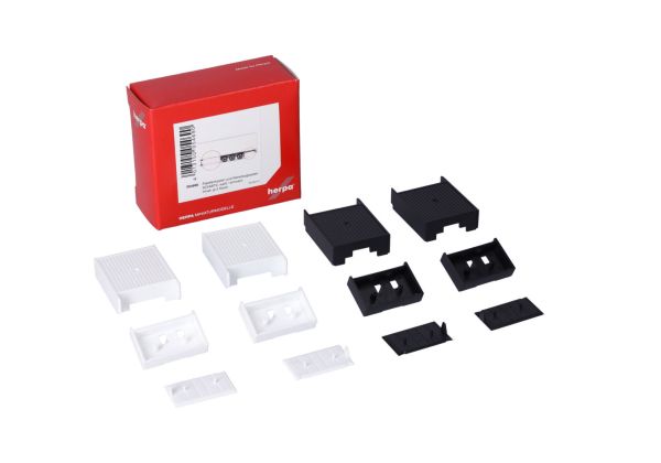 HER054690 - SCHMITZ pallet o contenitori di stoccaggio bianchi e neri - 2 pezzi da assemblare - 1