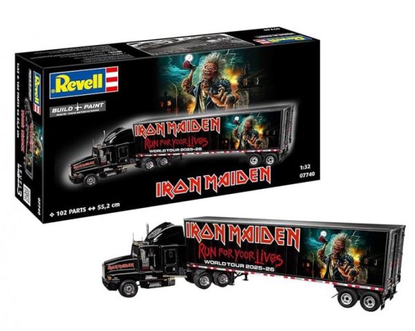 REV07740 - Camion da turismo IRON MAIDEN - 50° anniversario - Da montare e verniciare - 1
