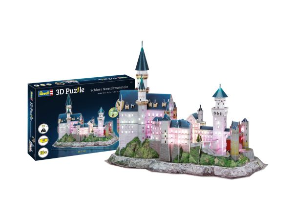 REV00151 - Puzzle 3D 148 pezzi Castello di Neuschwanstein – Edizione Led - 1
