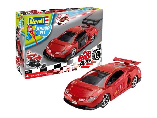 REV00835 - Auto da corsa rossa da montare e frizionare - 1