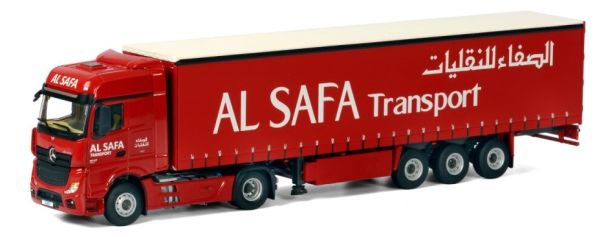 WSI01-1859 - MERCEDES Actros MP4 4x2 con rimorchio telonato 3 assi AL SAFA Transport - 1