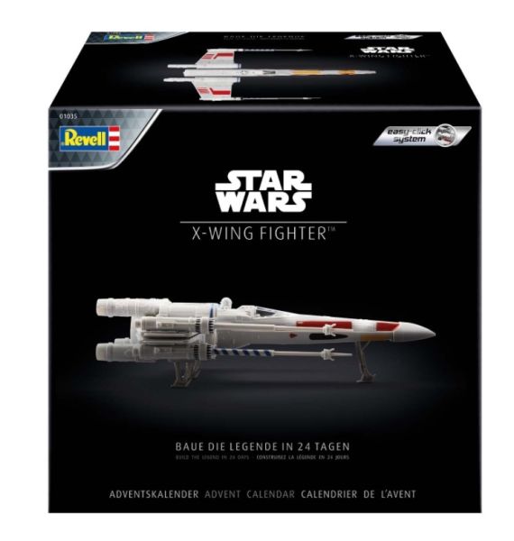 REV01035 - Calendario dell'Avvento 2021 - X-WING Fighter STAR WARS con vernice da montare - 1