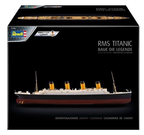 REV01038 - Calendario dell'avvento 2021 - RMS Titanic con vernice da montare - 1