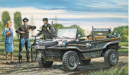 ITA0313 - Veicolo Schwimmwagen da assemblare e verniciare - 1