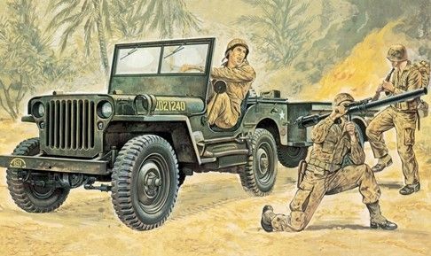 ITA0314 - JEEP Willys da assemblare e dipingere - 1