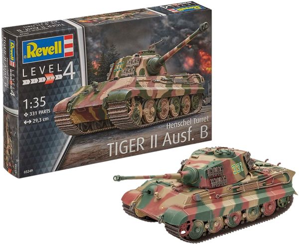 REV03249 - Carro armato TIGERII AUSF.B HENSCHEL torretta da montare e verniciare - 1