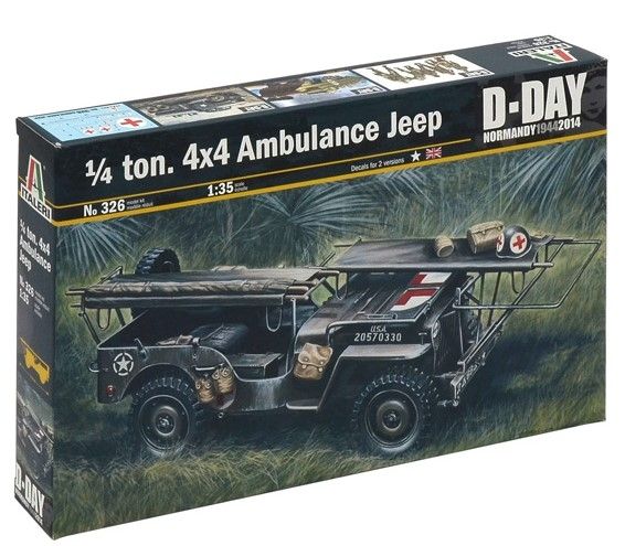 ITA0326 - IL TUO. 4x4 AMBULANCE JEEP da montare e verniciare - 1
