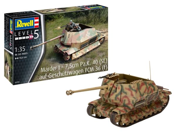 REV03292 - Char Marder I su base FCM 36 da assemblare e dipingere - 1