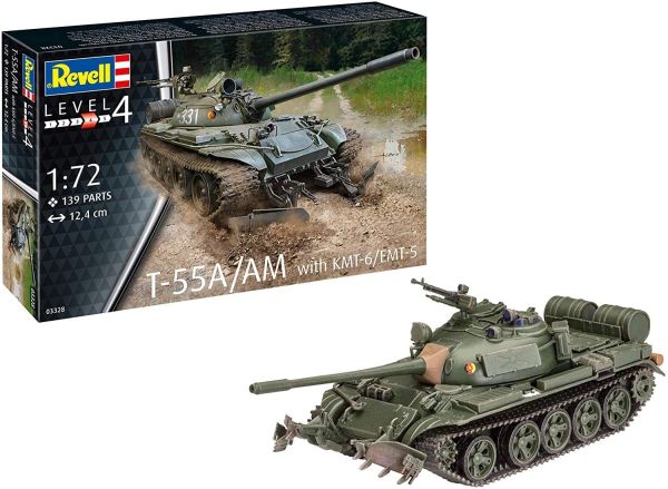 REV03328 - Serbatoio T-55A/AM CON KMT-6/EMT-5 da montare e verniciare - 1