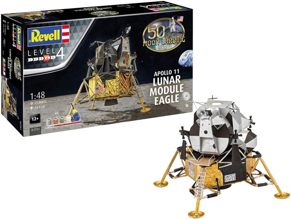 REV03701 - Apollo 11 Eagle Lunar Module con vernice da assemblare - 1