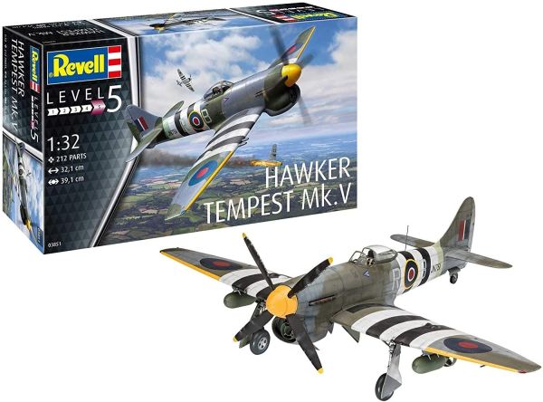 REV03851 - HAWKER TEMPEST V piano da assemblare e dipingere - 1