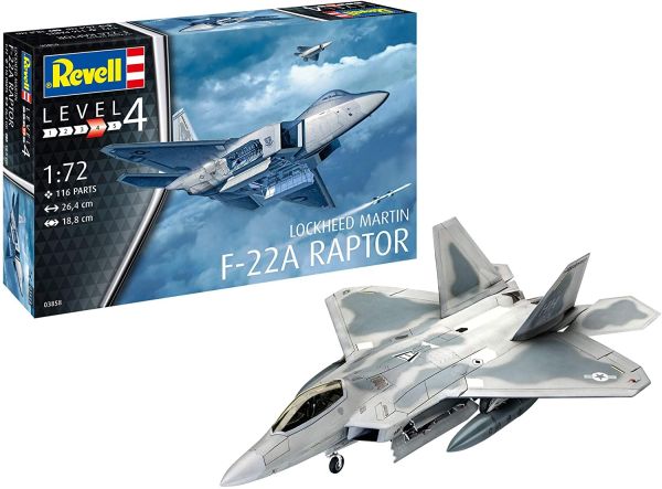 REV03858 - Lockheed Martin F-22A Raptor aereo da assemblare e dipingere - 1