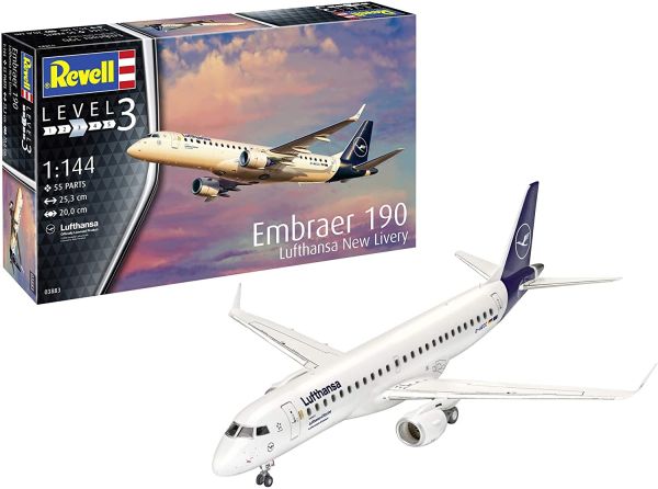 REV03883 - Aircraft Embraer 190 Lufthansa Nuova livrea da assemblare e verniciare - 1
