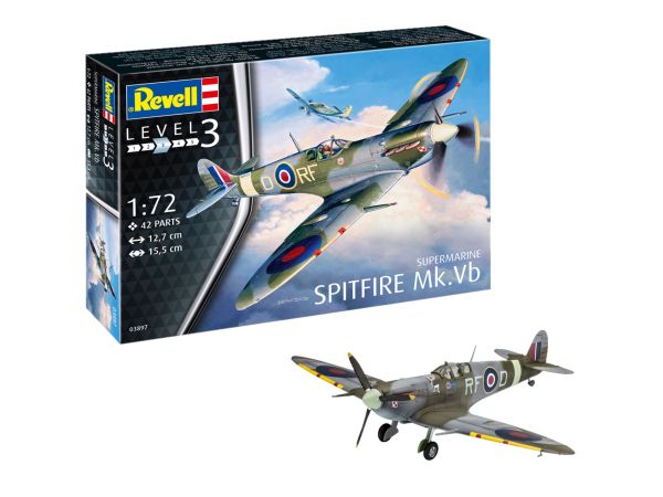REV03897 - Aereo Supermarine Spitfire Mk.Vb da montare e verniciare - 1