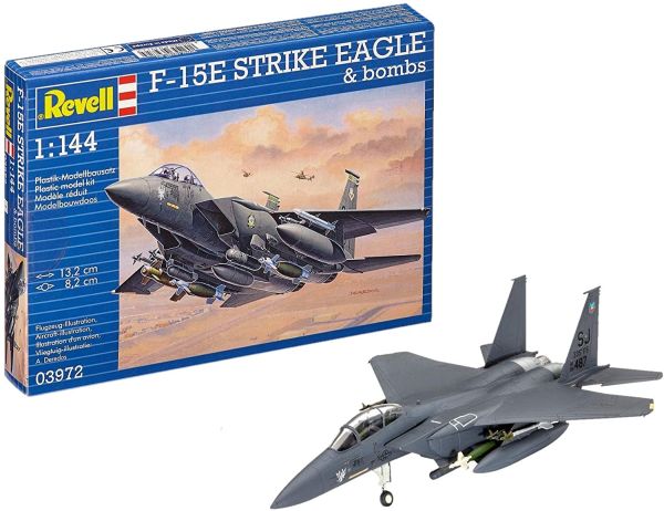 REV03972 - F-15E STRIKE EAGLE aereo e bombe da assemblare e dipingere - 1