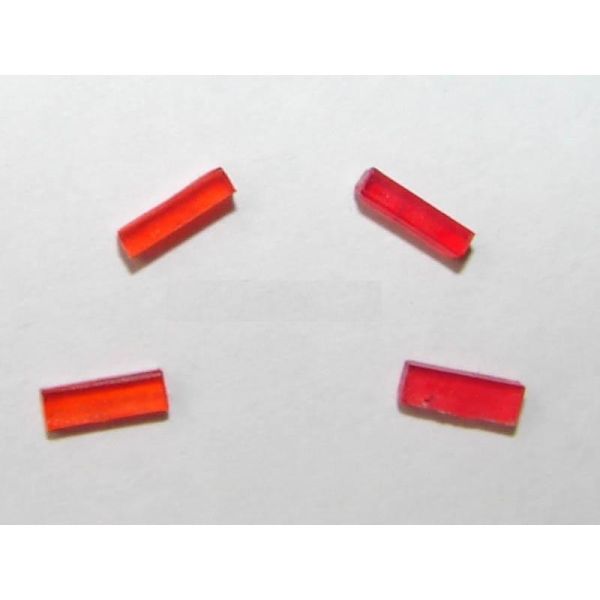 ART04303 - 2 coppie di luci rosse e arancioni 6x2mm - 1