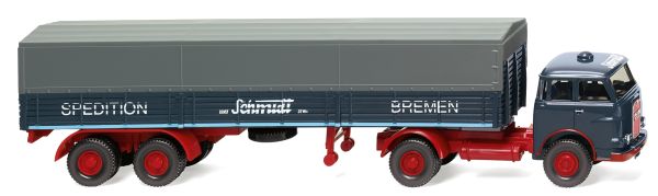 WIK051404 - MAN 4x2 con rimorchio telonato 2 Assi SPED. SCHMIDT - 1