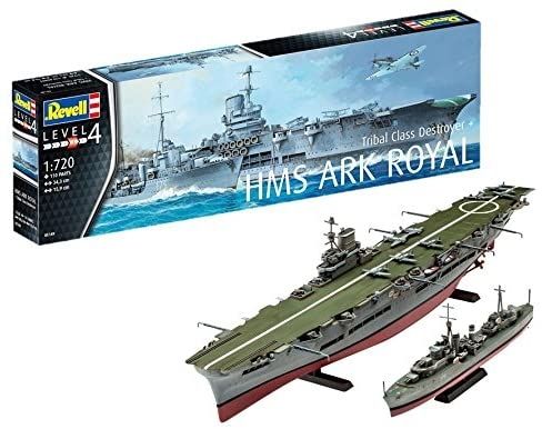 REV05149 - Portaerei HMS Ark Royal & Tribal Class Destroyer da assemblare e verniciare - 1