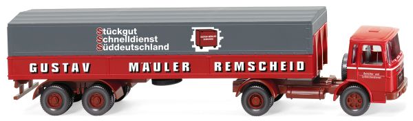 WIK051502 - MAN 4x2 con rimorchio centinato 2 Assi MÄULER - 1