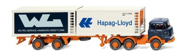 WIK052201 - KRUPP 6x2 con vassoio e contenitore refrigerato HAPAG LLOYD/WL - 1