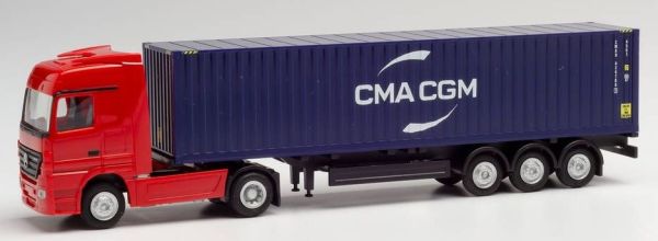 HER066808 - MERCEDES Actros 4x2 con portacontainer e container CMA/CGM - 1