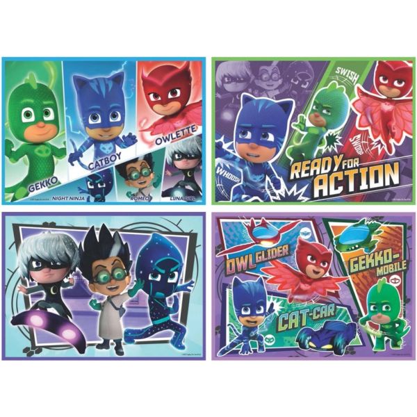 RAV06913 - 4 puzzle 42 pezzi PJMASKS - 1