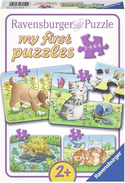 RAV069514 - I miei primi puzzle - 4 puzzle 2;4;6 e 8 pezzi - Animali domestici - 1