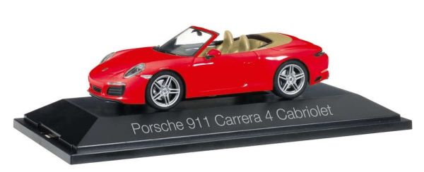 HER071109 - PORSCHE 911 Carrera 4 cabriolet rossa - 1