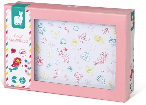 JAN07801 - Scatola da 50 francobolli – Girly Stampinoo - 1